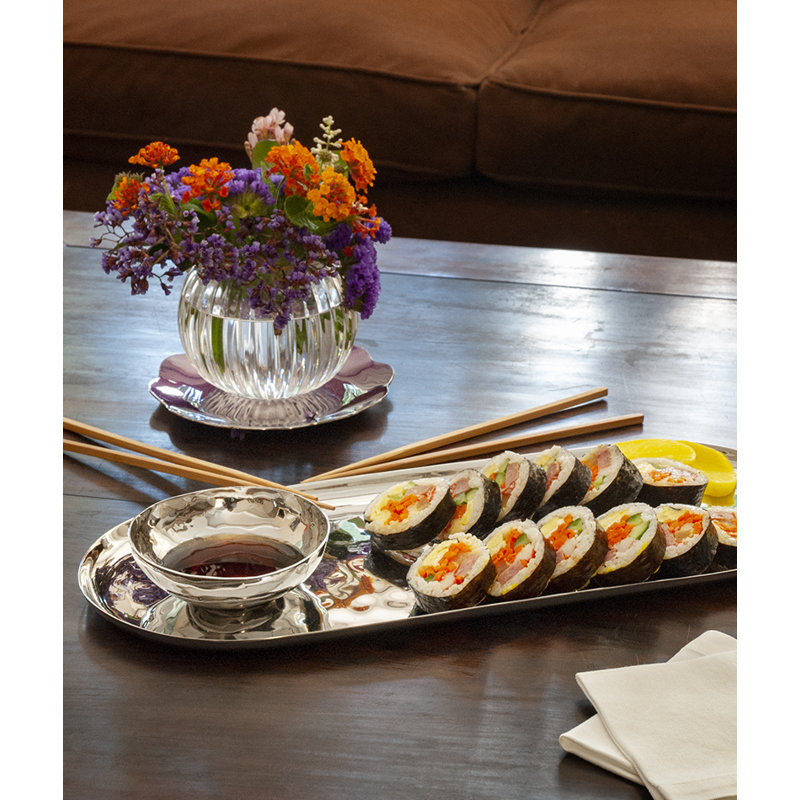 Oceana Stainless Steel Tray, 0.5" H x 16" W x 6" D