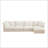 Slipcovered L Shape Sectional Long Sofa Couch-2044287688