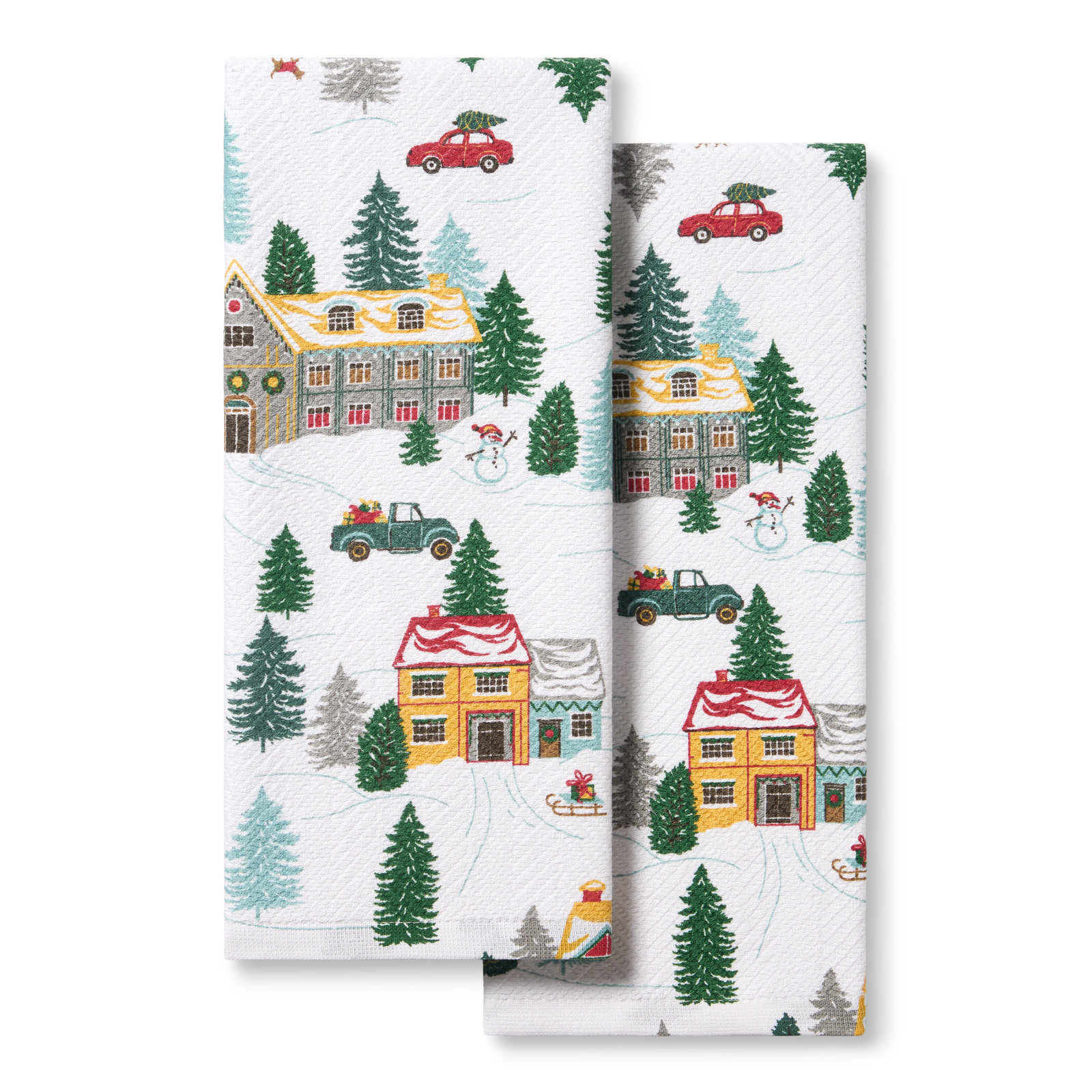 Snowflakes Kitchen Towel Set 2-Pack 16"x28"