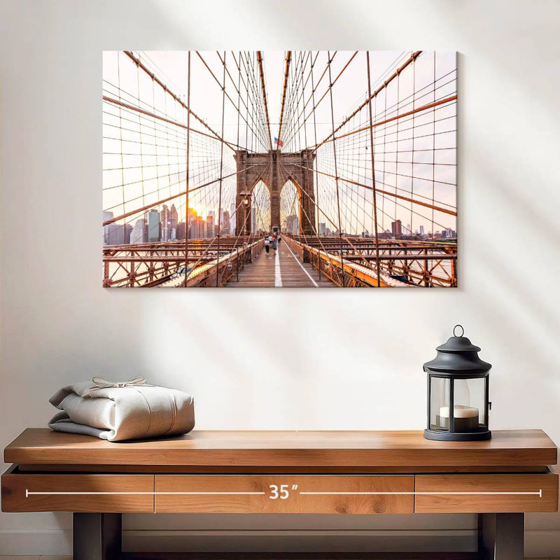 Lilie Brooklyn Bridge, Manhattan, H 16 po x l 24 po