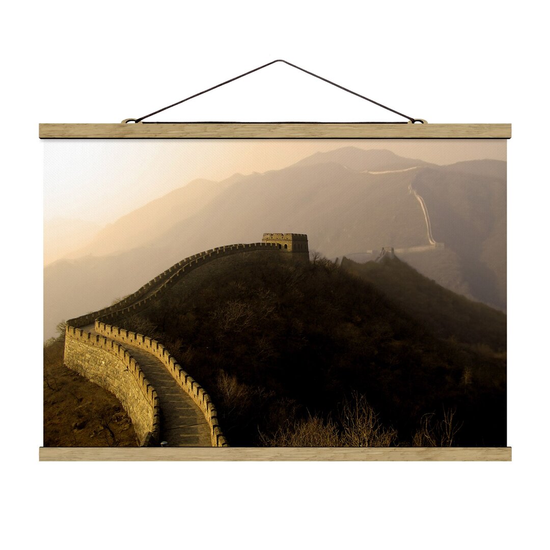 Fotodruck Sonnenaufgang über der Großen Mauer von China