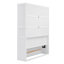 Grands lits escamotables avec rangement, design blanc moderne