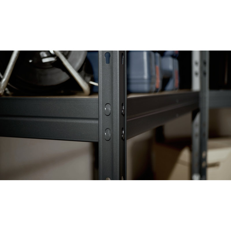 Heavy-Duty Steel and Particle Board 5-Shelf Garage Storage Unit