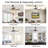 48" Contemporary Crystal Led Retractable Ceiling Fan With Light And Remote Control, 6-Speed Quiet Reversible Dc Motor,4 Blades Modern Ceiling Fans For Kitchen Bedroom Dining Room Patio