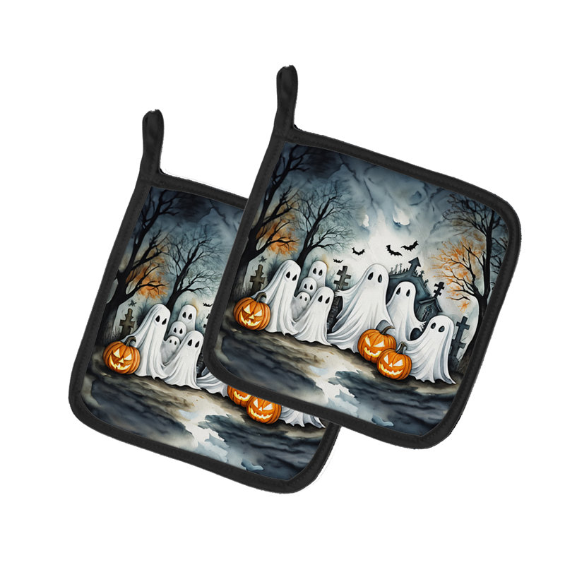 Paire de poignées fantômes fantômes d'Halloween