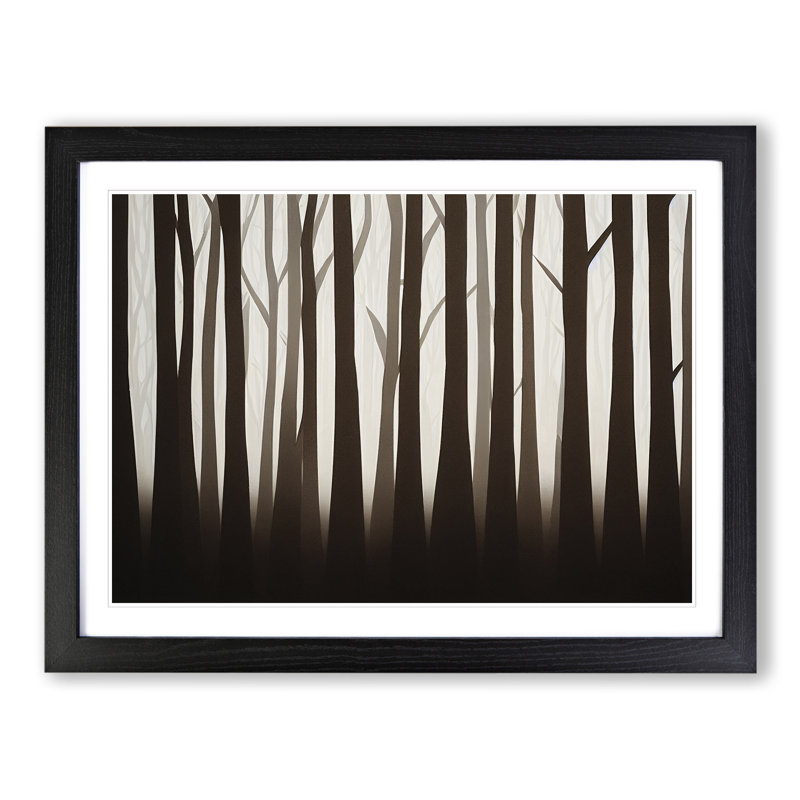 A Thrilling Forest - Framed Print, Black, 25cm H x 34cm W x 2cm D