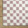 Rafe Checkered Polypropylene Area Rug in Dusty Pink