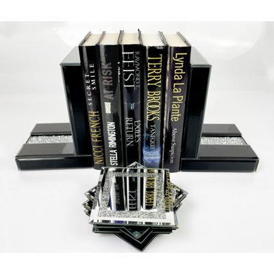 Glass Non-Skid Bookends