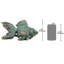 Butterfly Asian Koi Piped Spitter Statue