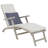 Barksdale Outdoor Acacia Wood Chaise Lounge , Cushion Included-2057575326