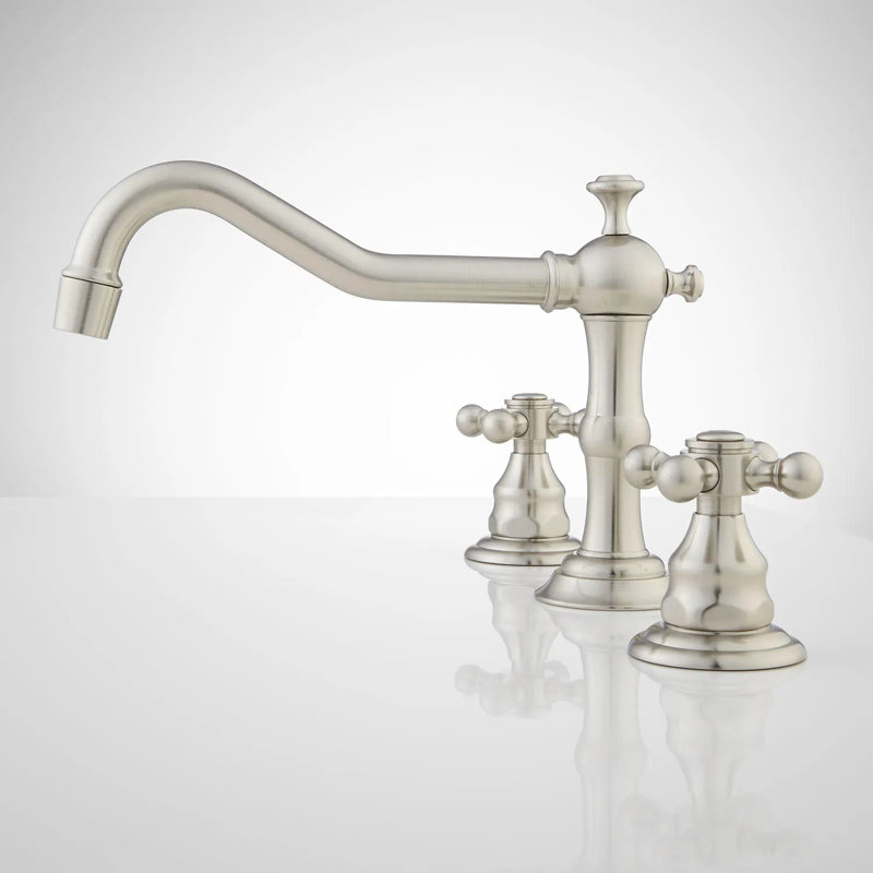 Robinet pour salle de bain Barbour, Nickel brossé