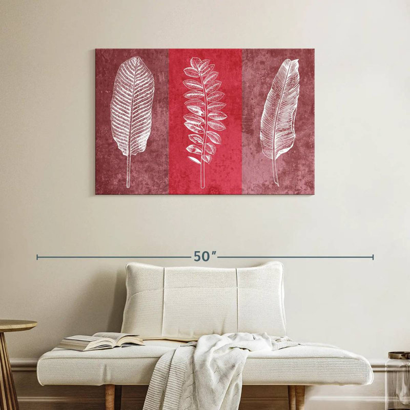 Harnek Leaf Imprints, 26" H x 39" W