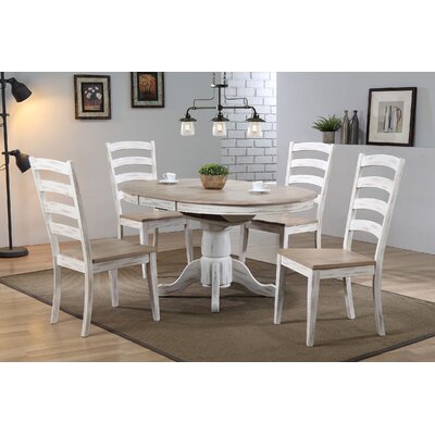 Sand & Stable Bonas Extendable Solid Wood Dining Table & Reviews | Wayfair