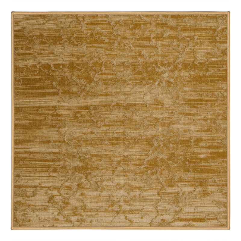 Tapis abstrait lavable à la machine, Carré 7 pi