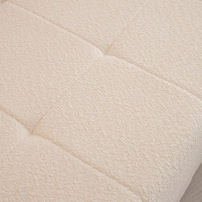 Canapé modulaire en L 105,5 po, Polyester beige