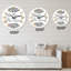 Horloge murale moderne Be Brave Be Kind Tribal Feathers II-59913591
