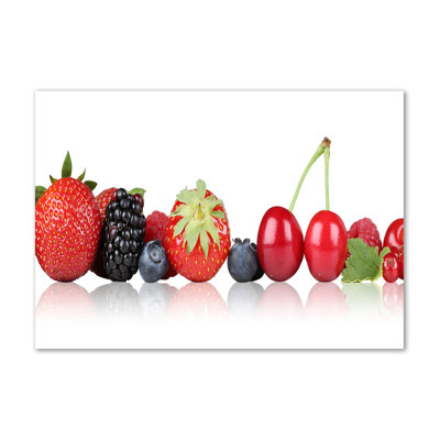 Fruit In A Row - Wrapped Canvas Print