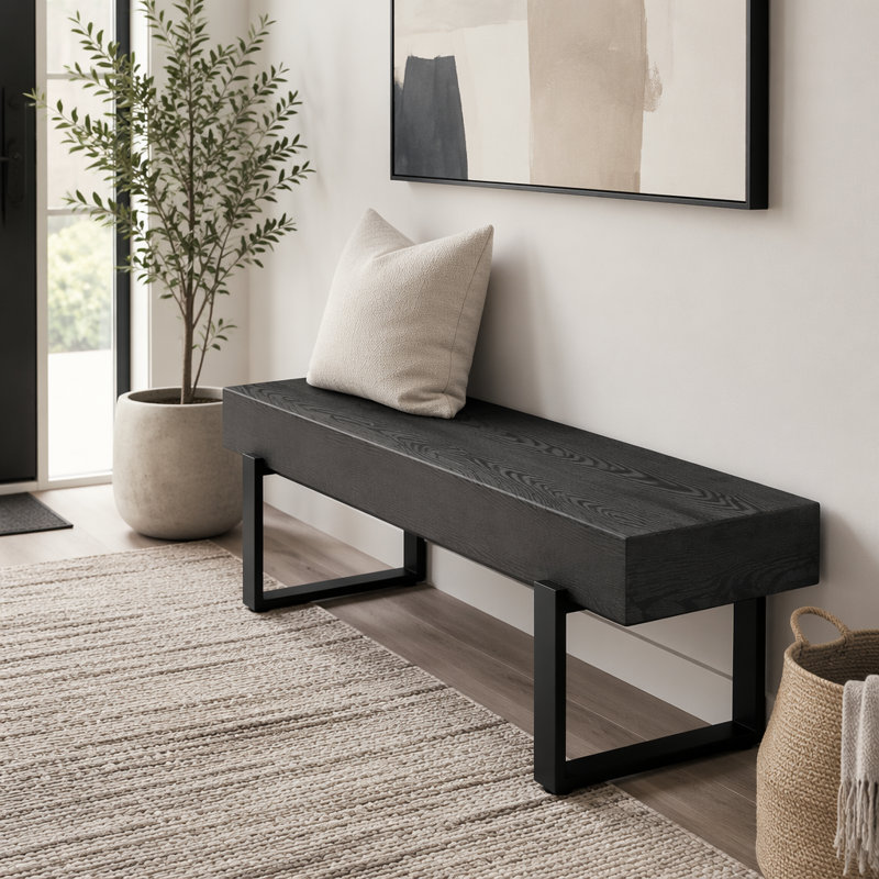 Banc de salle à manger 59 po, Black