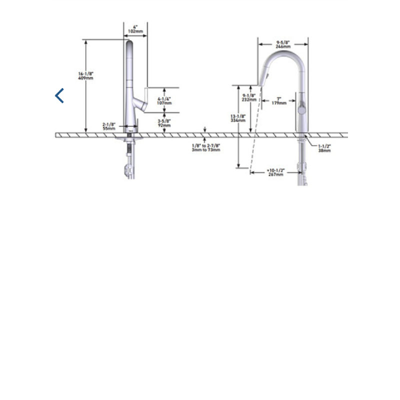 Ludik Single Lever Kitchen Mixer, Stainless Steel