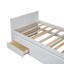 Lit mezzanine double avec bureau en L et USB, lit mezzanine en métal avec garde-robe et tablette réglable-1164625630