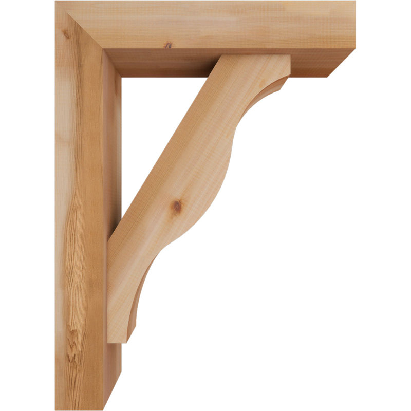 Support Funston Block avec support décalé, 30 x 22, Cèdre rouge occidental de l 5 1/2 po (lisse)