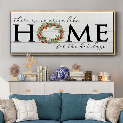 Home for the Holidays- Framed Canvas
