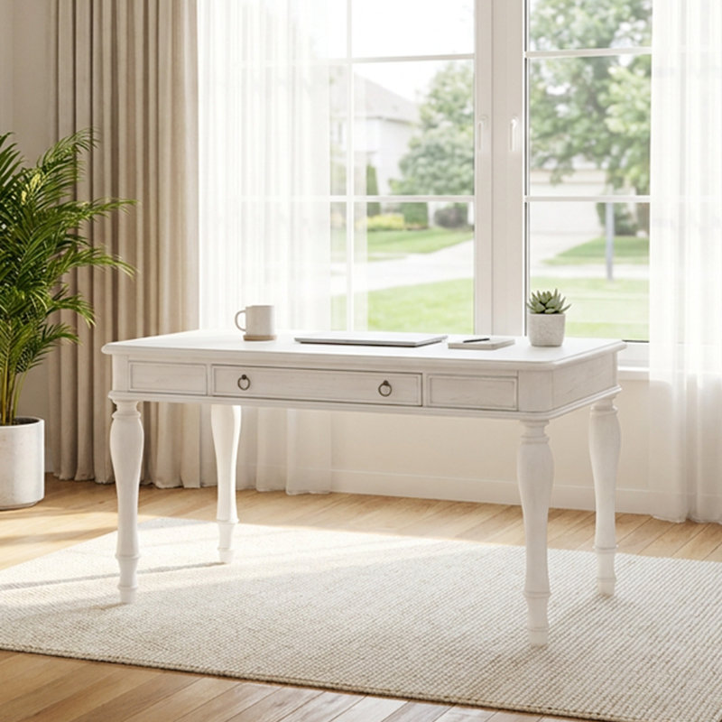 Avikal Writing Desk, White