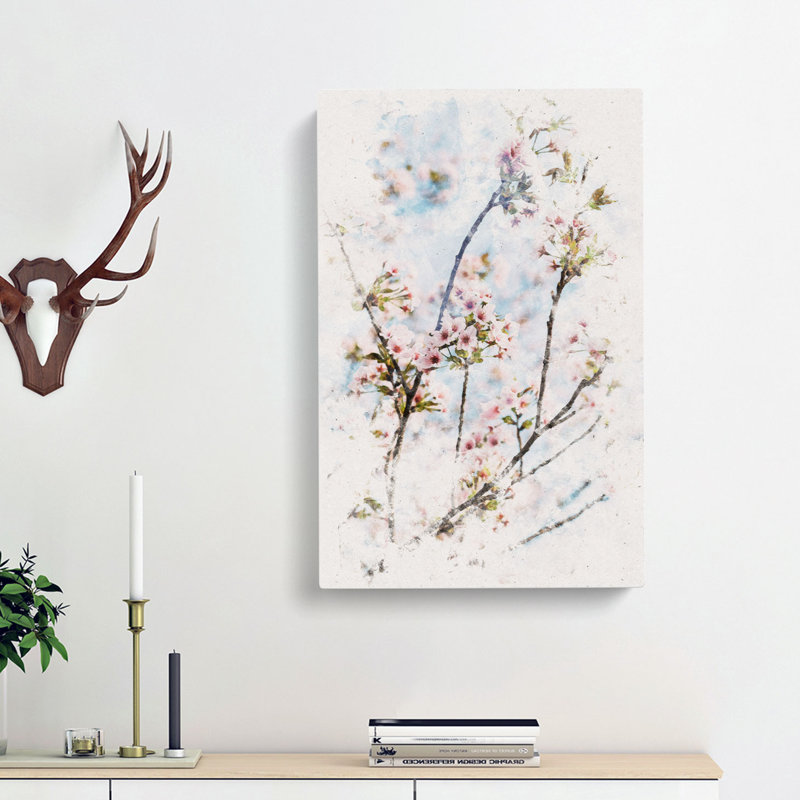 Cherry Blossom Tree - Wrapped Canvas, 60cm H x 40cm W x 3cm D