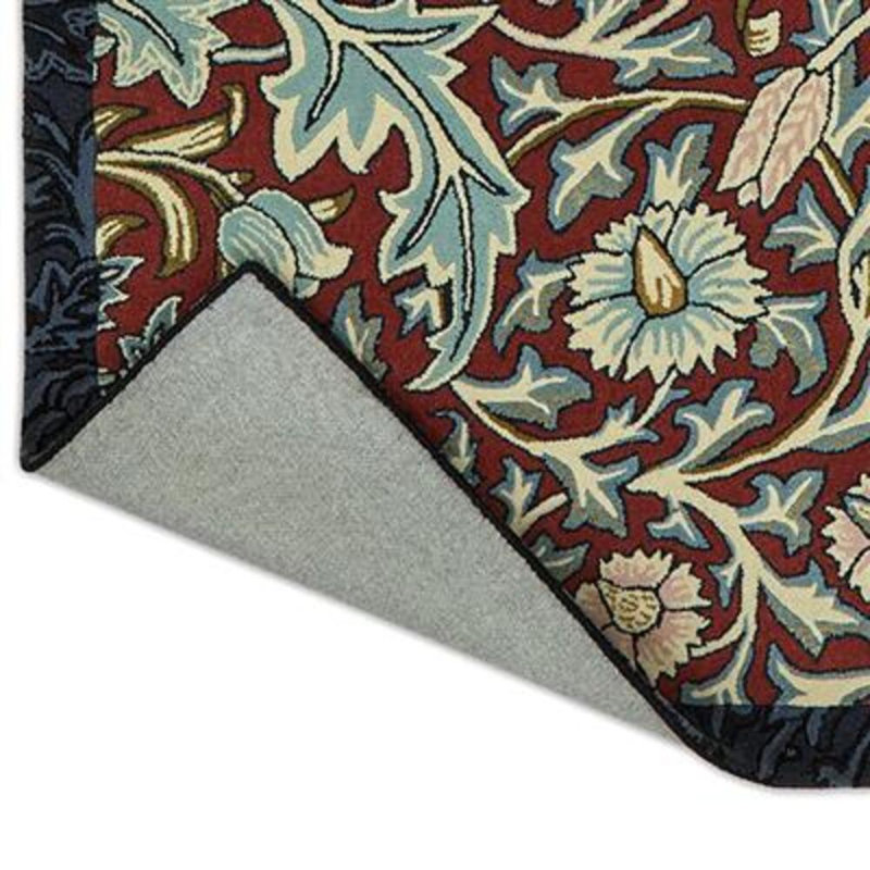 Wool Floral Area Rug, Rectangle 5'7" x 7'10"