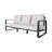 Three-seat sofa + rectangular coffee table,-2039500491