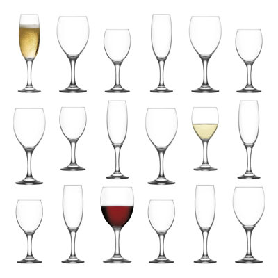 Flute and White Wine Glass