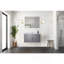 Meuble-lavabo gris foncé 36 po X P 22 po D, plateau en marbre de culture et robinet-1763313876