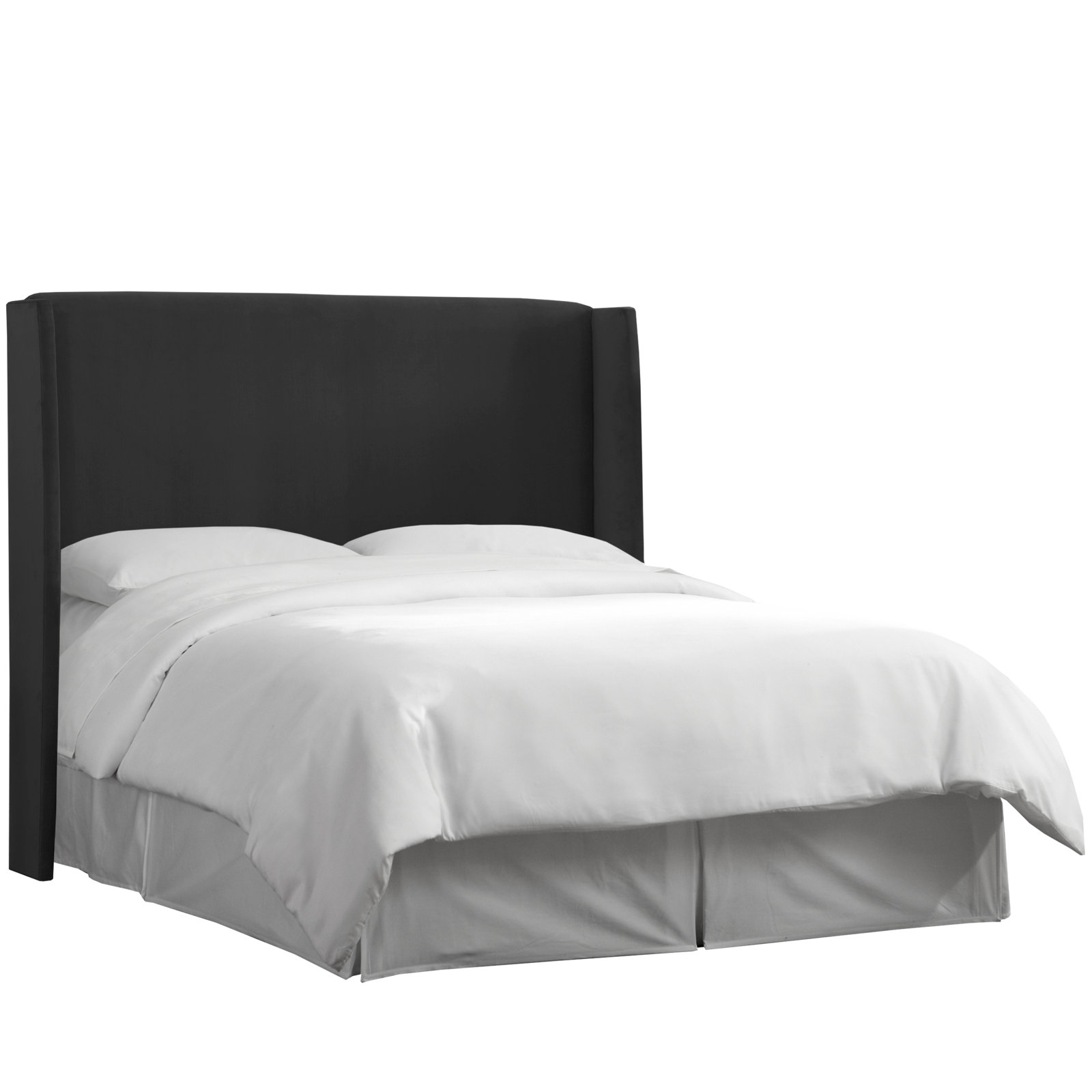 Tilly Upholstered Headboard, California King, Zuma Charcoal Textured Linen