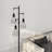 Asiel 65'' Dimmable Black Industrial Tree Floor Lamp with 3 Bulbs Included