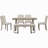 Demetrica Double Pedestal Dining Set
