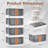Collapsible Storage Bins With Lids, Stackable Storage Bins With Doors And Wheels