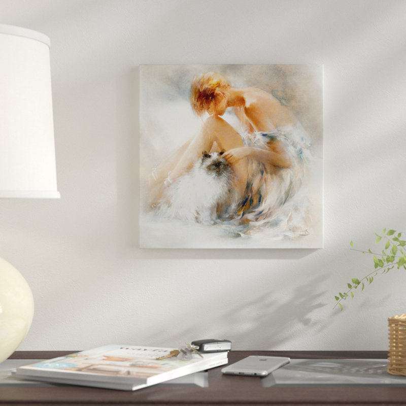 « désir », impression sur toile, H 12 po x l 12 po x P 1,5 po, Pas de tapis, Papier d'art encadré noir