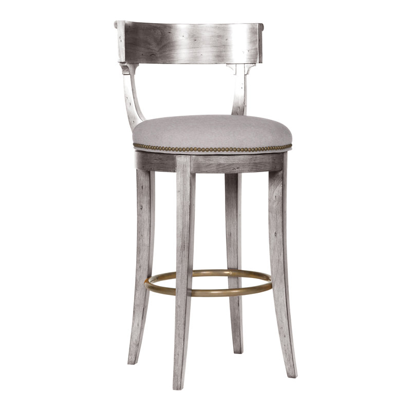 Tabouret de bar 41 po Compendium, Oui, Lin Nadia, Gris colombe