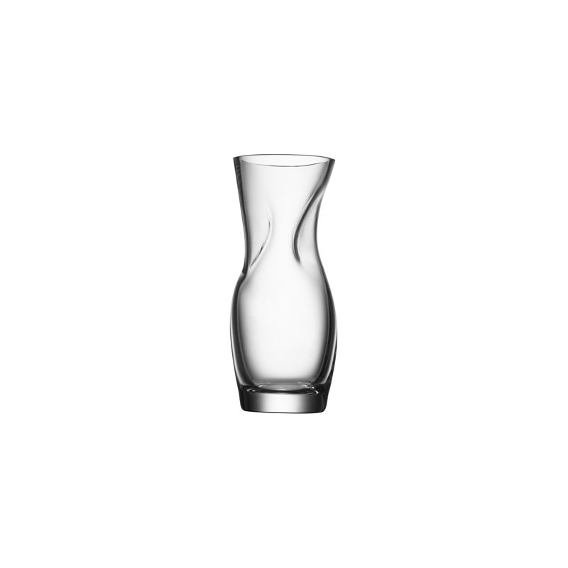 Vase de table en verre Squeeze Bloom, Hauteur totale - 9,06 po, Transparent