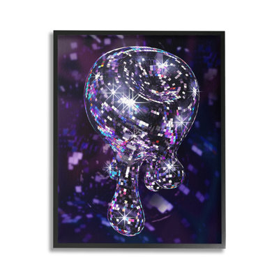 Abstract Dripping Disco Giclee Art by Ziwei Li