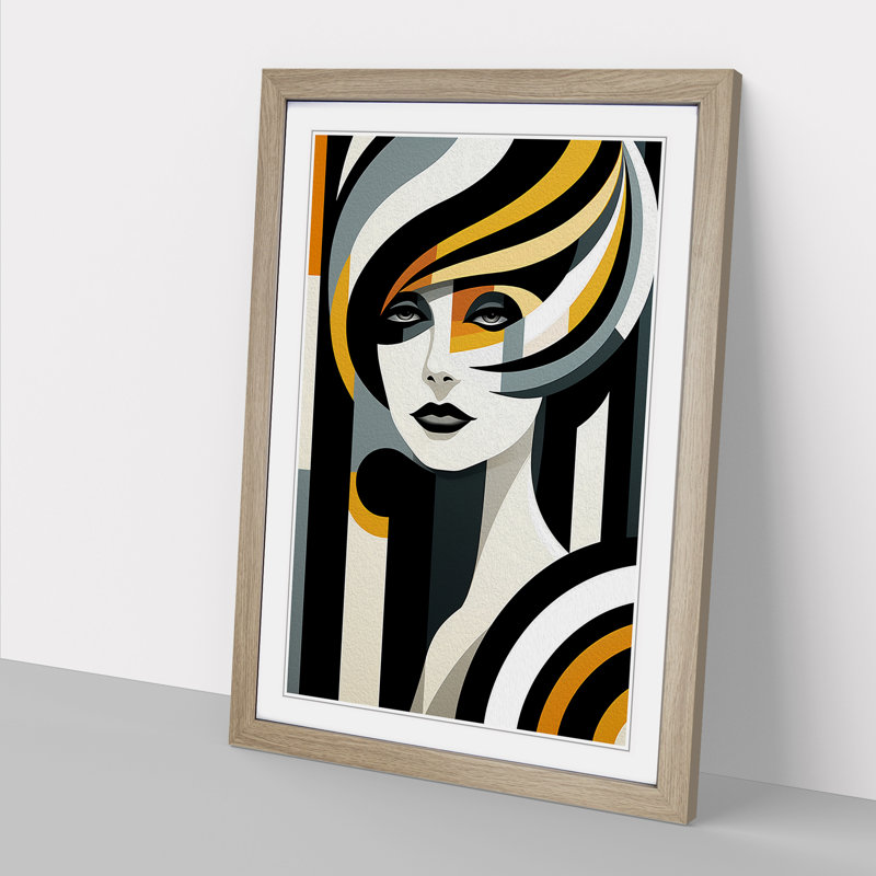 Single Picture Frame Print on Wood, Oak Framed, 64cm H x 46cm W
