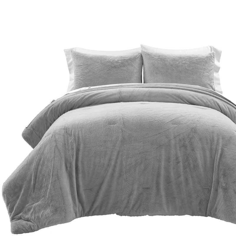 Microfiber 7 Piece Comforter Set, Queen Comforter + 6 Additional Pieces, Navy
