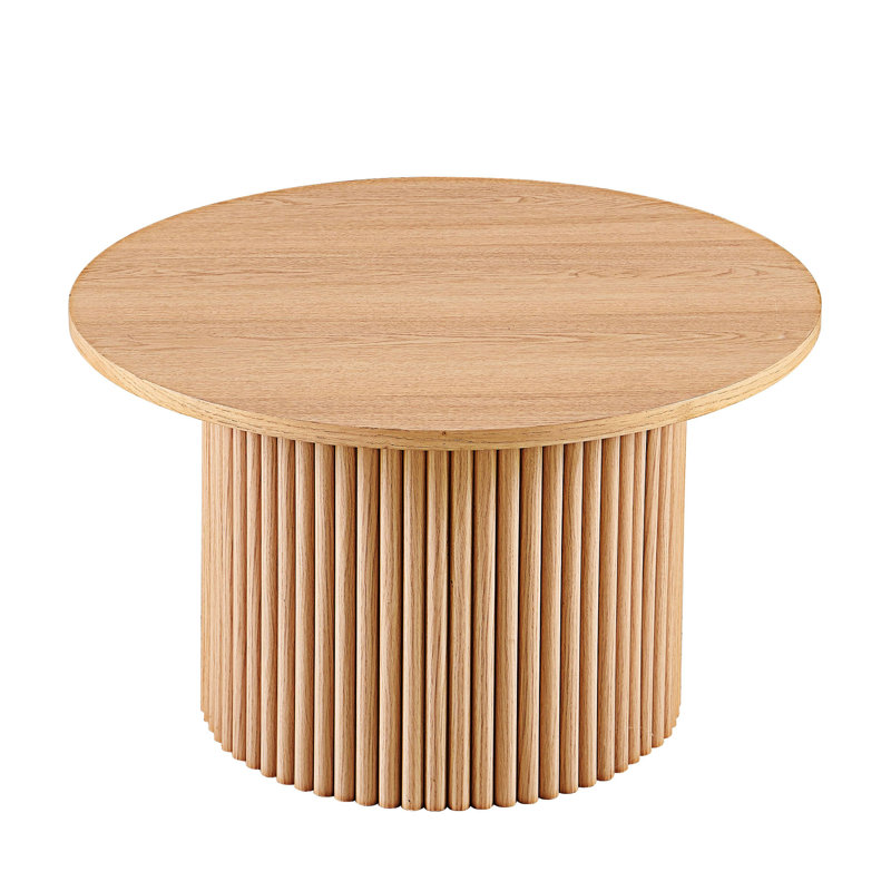 Table d'appoint en bois, H 16,74 po x l 27,57 po x P 27,57 po, Chêne