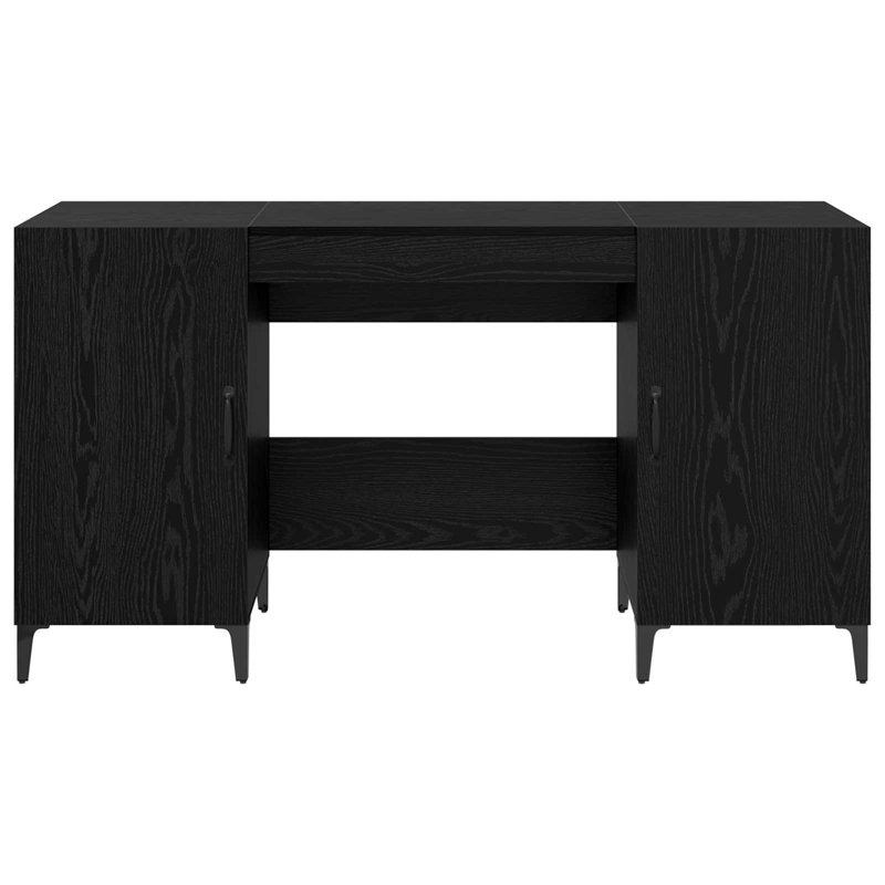 Executive Desk, Black Oak