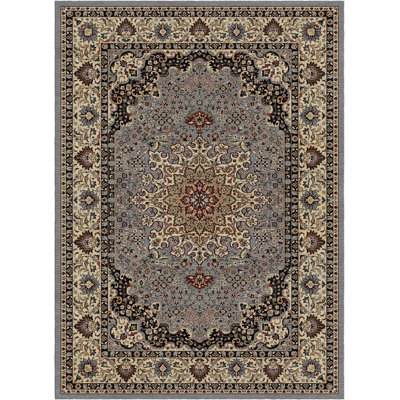 Woven Trends Royal Traditional Persian Medallion Pattern Hallway Runner Home Decor - Gray
