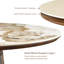 Ensemble de table et de chaises Adwin pour 2 personnes, comprenant une table ronde de 120 cm et 2 fauteuils rembourrés Teddy.-108470368-108470370