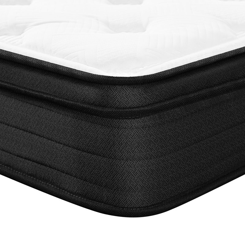 Matelas moyen ferme de 10 pouces avec ressorts zonés pour une stabilité et un confort accrus, taille, ferme, matelas, couches, support de bord