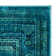 Tapis oriental turquoise / gris Evanoff