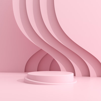 Abstract Podium In Minimal Style by Nuchao - Wrapped Canvas Print