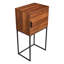 Aliveya 40cm W Metal Bedside Table